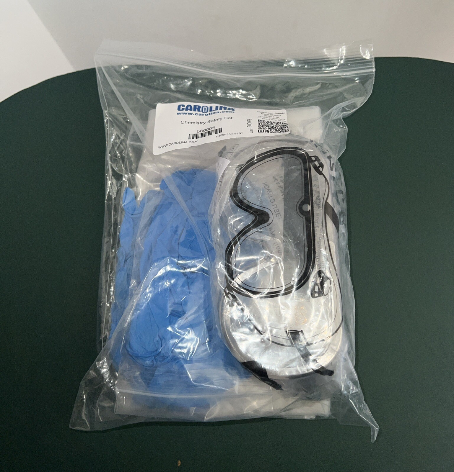 Carolina Chemistry Safety Set #580005, Lot #800978