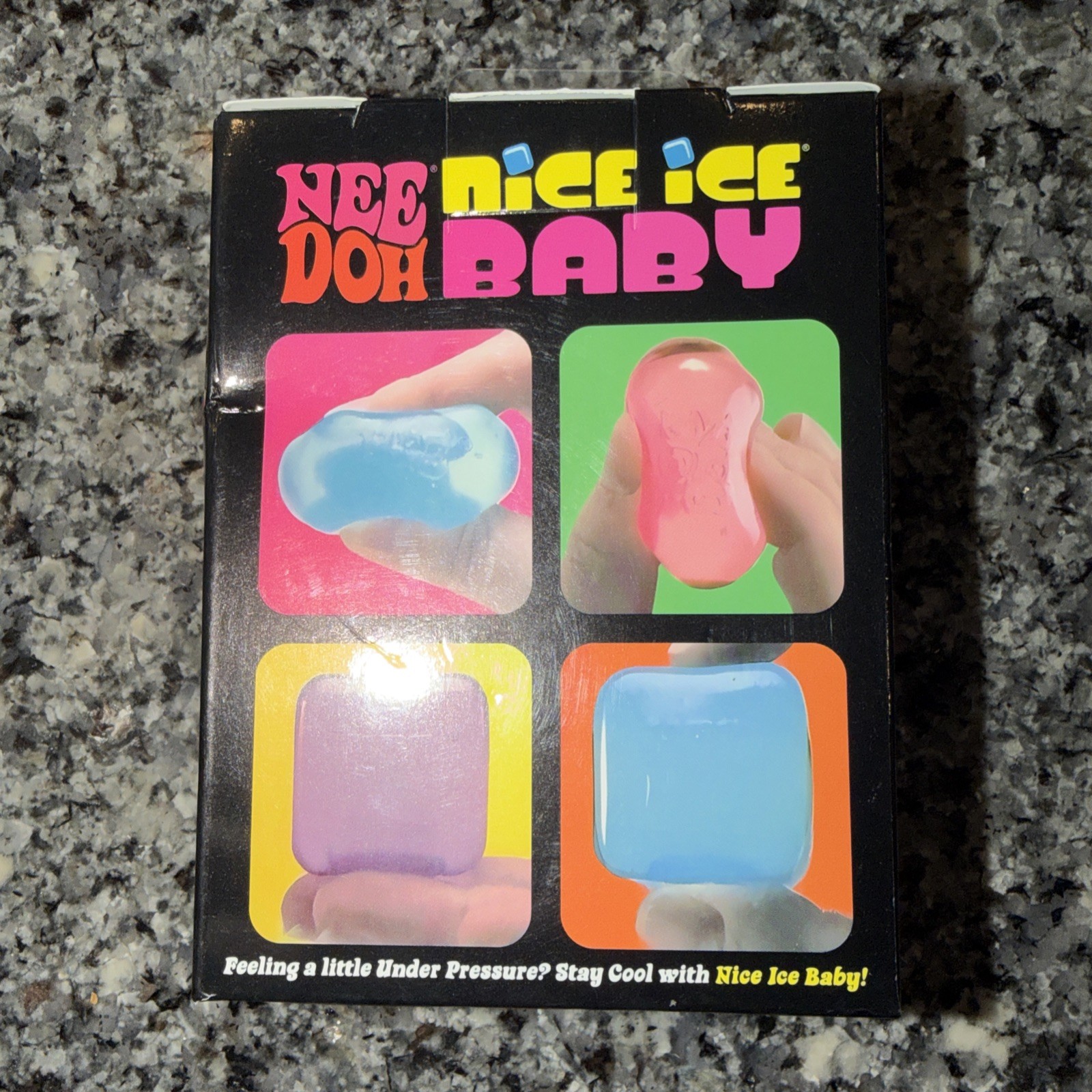 NeeDoh Nice Ice Baby 4 pack Mini Nice Cube Blue Pink Purple