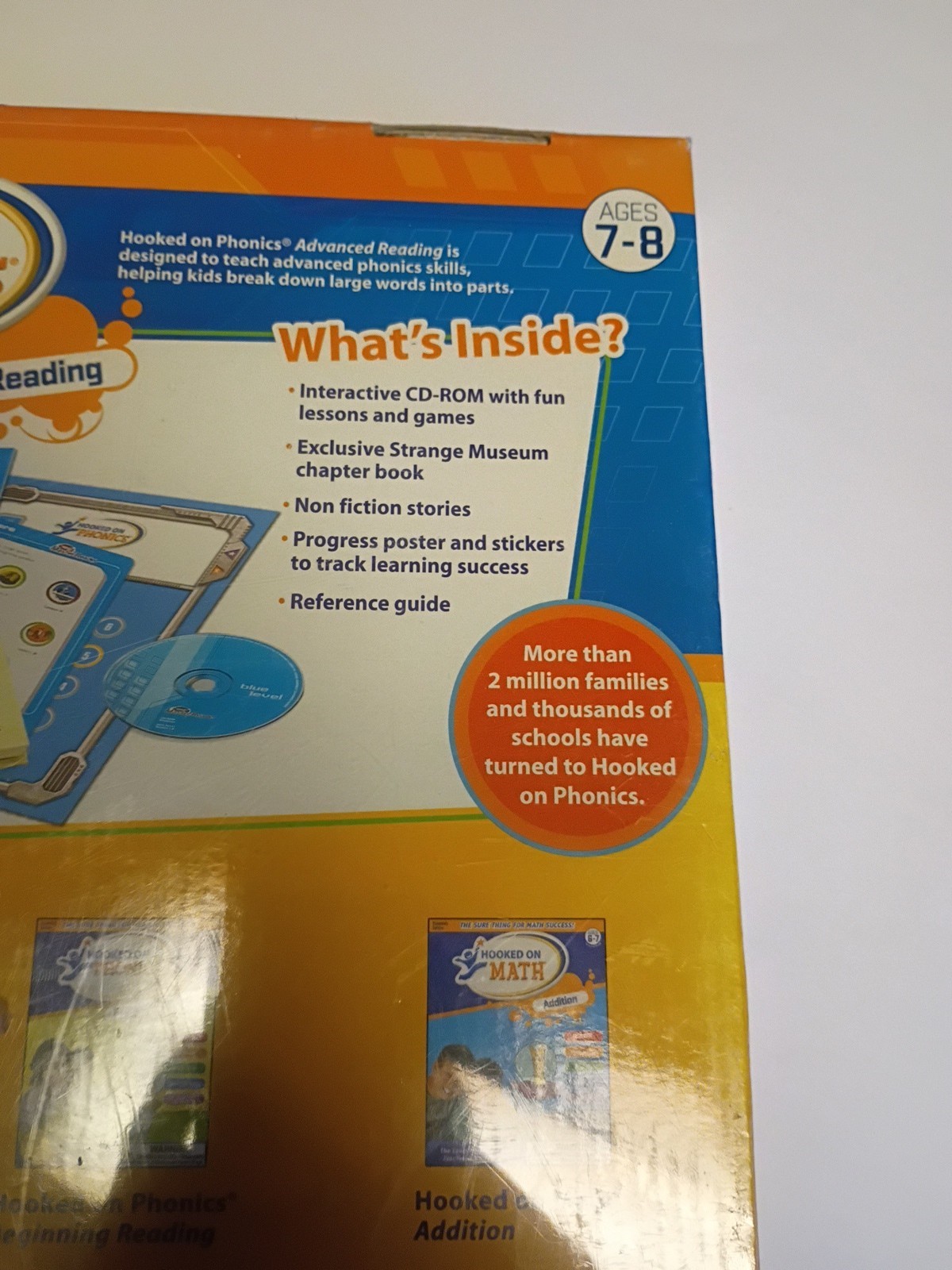 HOOKED ON PHONICS – Advanced Reading Ages 7-8 Essentials Edition NEW Sealed