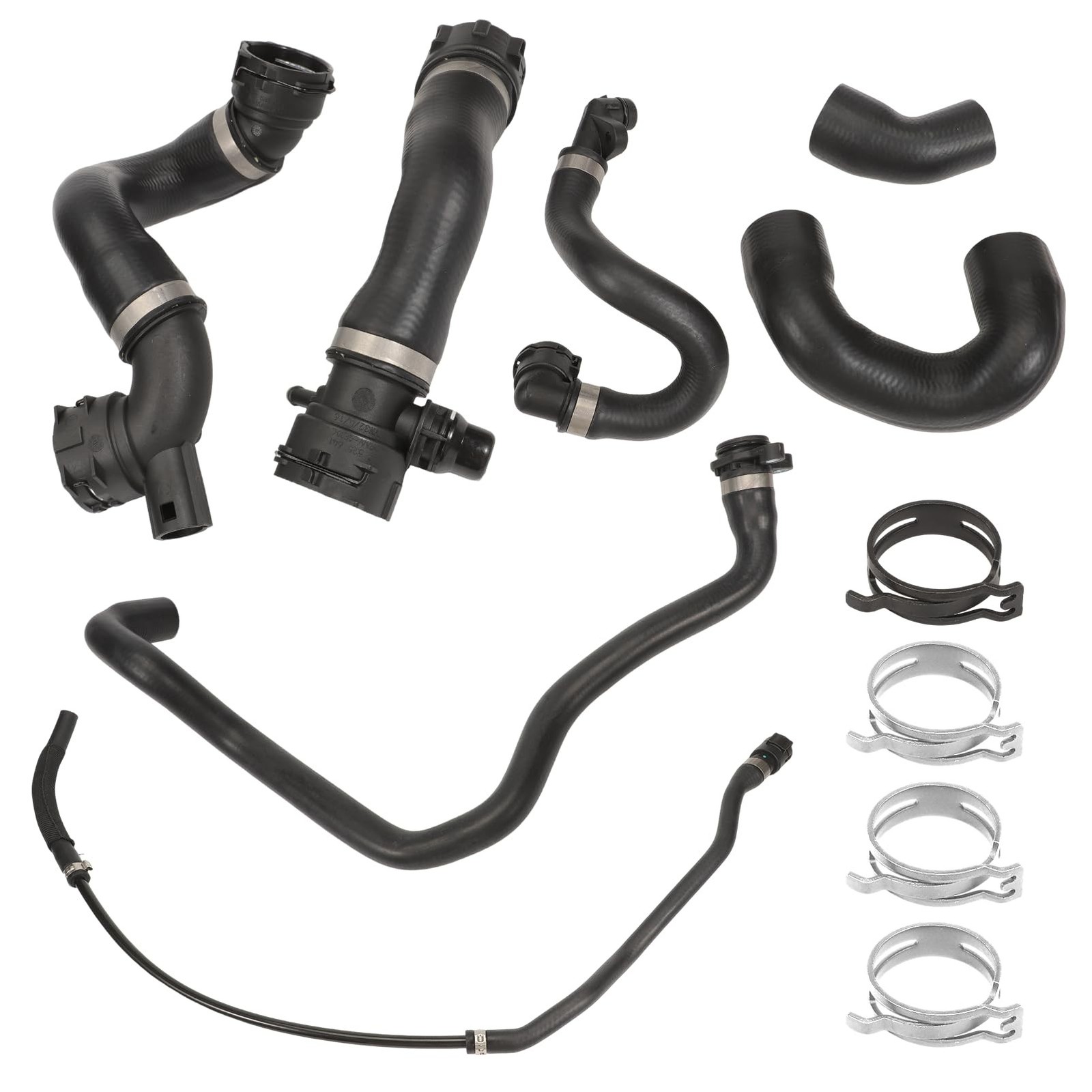 Radiator Coolant Water Hose Pipe Kit (7 Hoses) for N51B30A Engine 2007-2011 E…