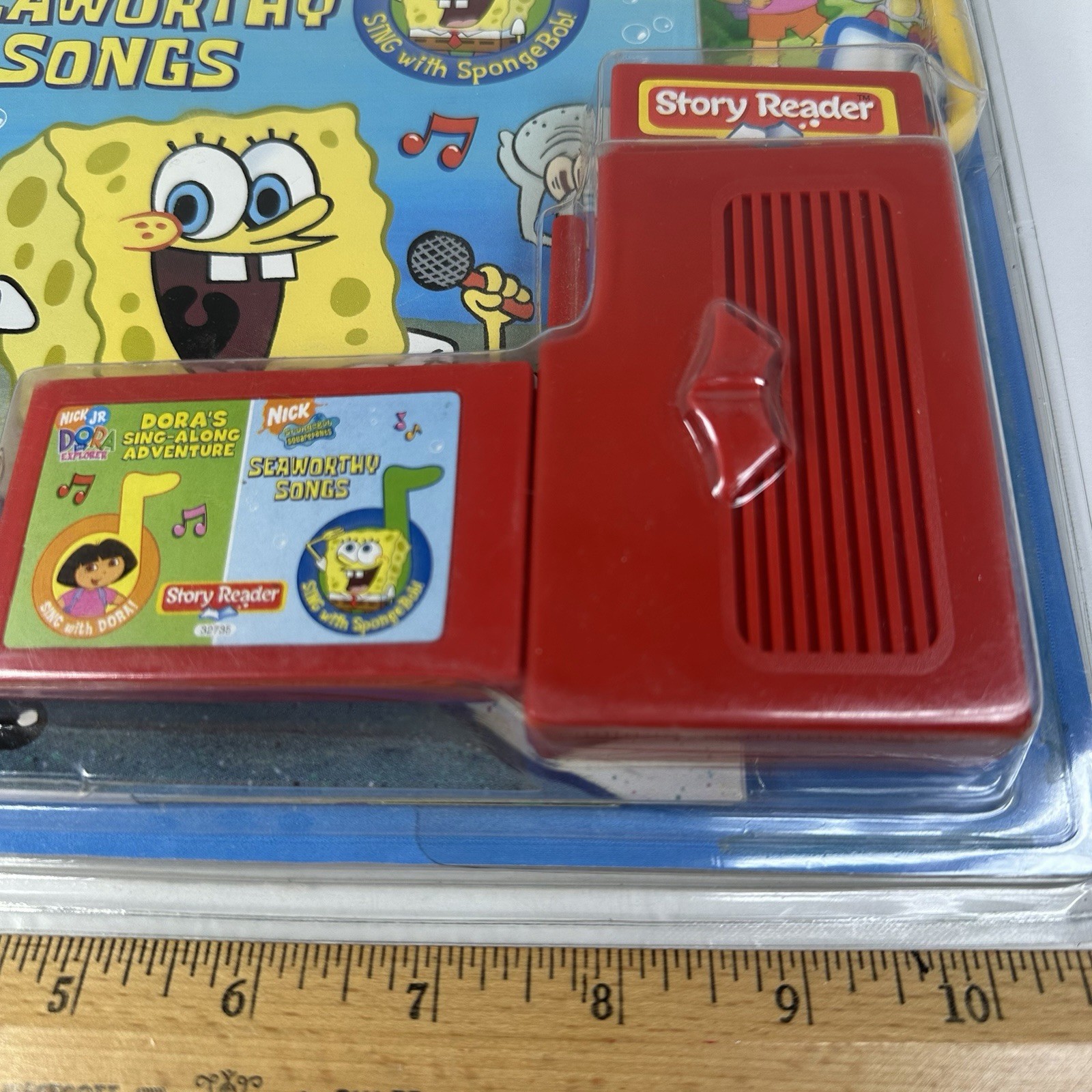 Y2K SpongeBob Dora The Explorer Story Reader 2 Songbooks and Microphone Set NEW