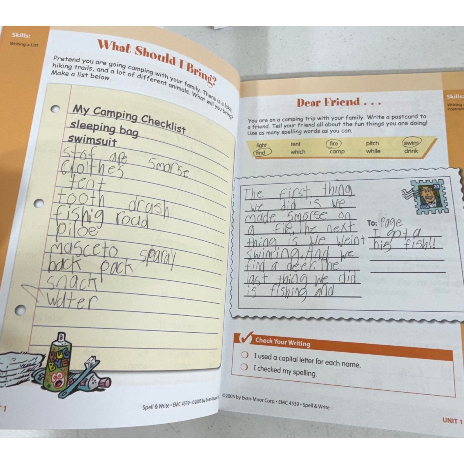 3rd Grade Workbook Lot 8pc Math Grammar Writing Spelling Scholastic School Zone