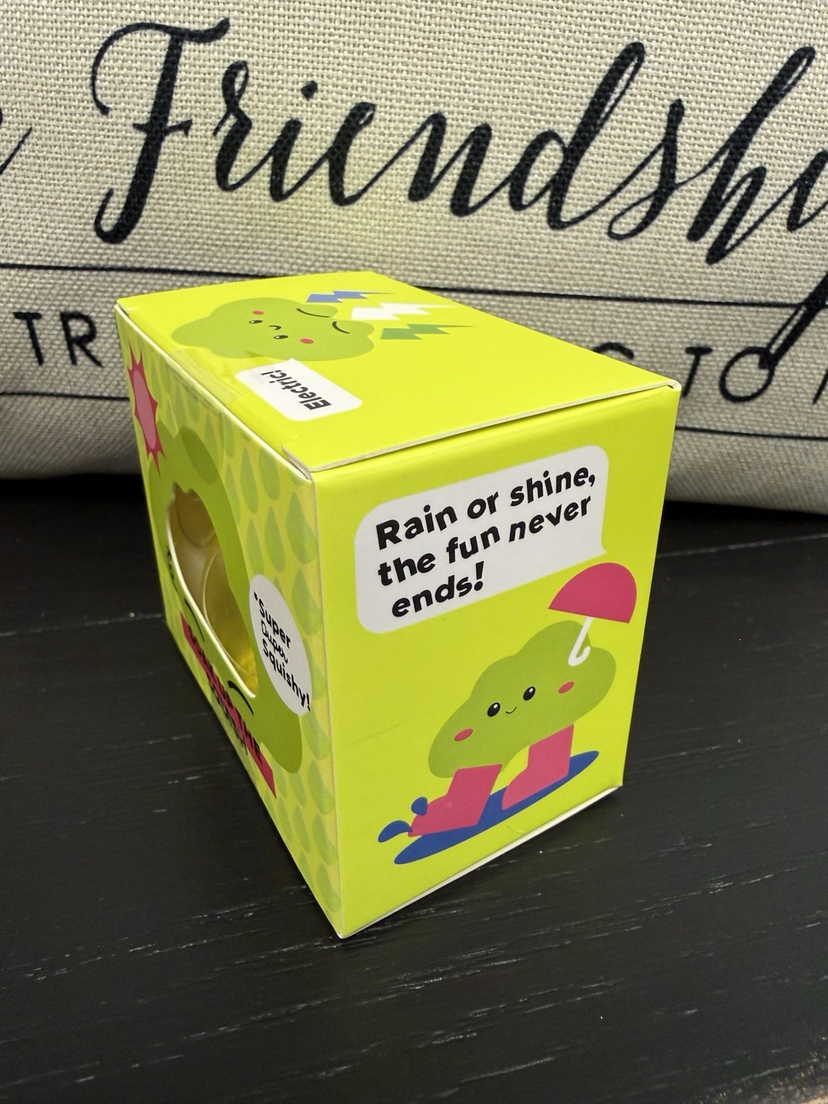 NEW J’Adore Glitter Cloud Super Duper Squishy Tactile Squeeze Toy LIME GREEN