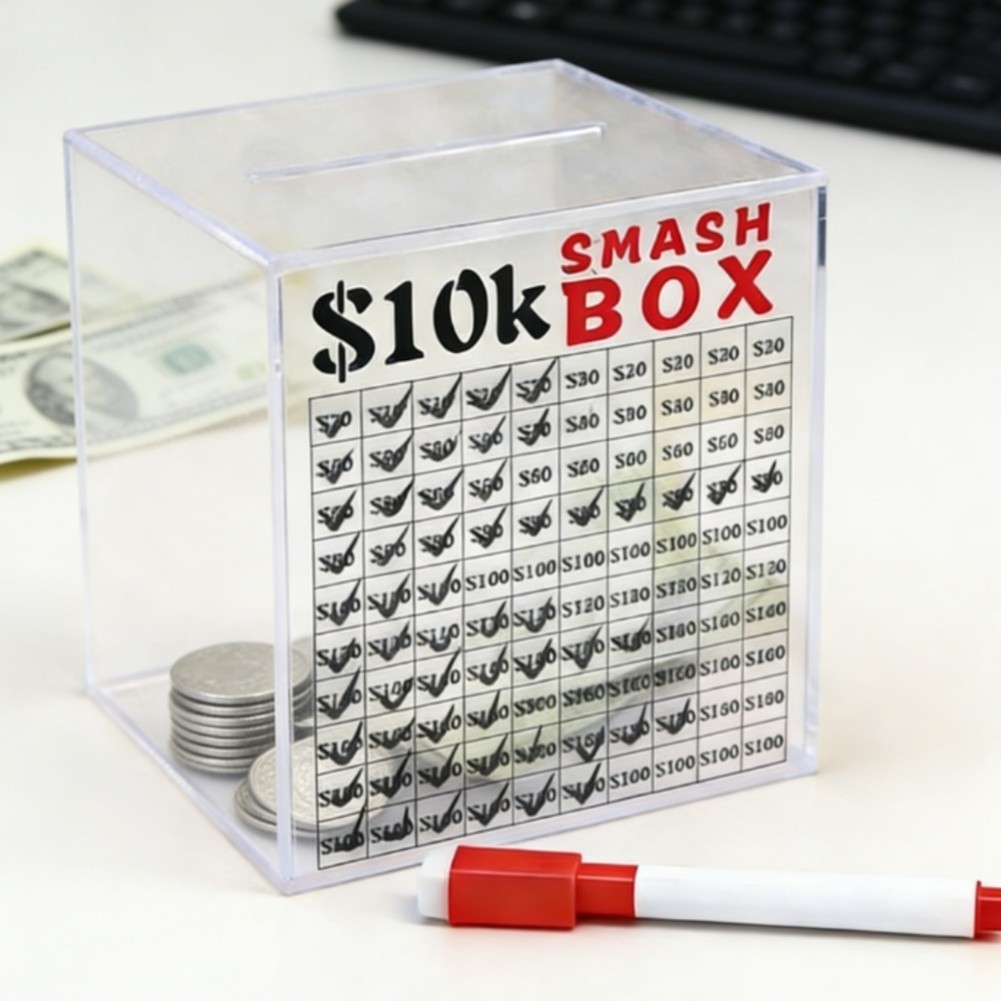 For Home Savings Jar Money Storage Home Office Use One-way Slot Design