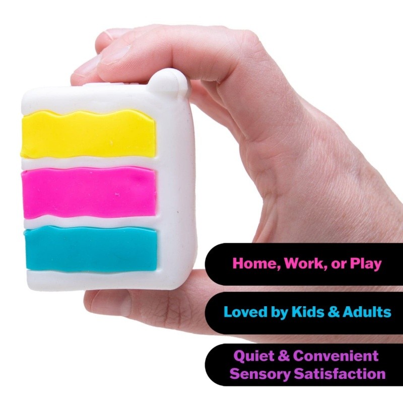 NeeDoh Peace O’ Cake Nice Cube Ball Stress Relief Sensory Toy Fight Toy Kid Gift