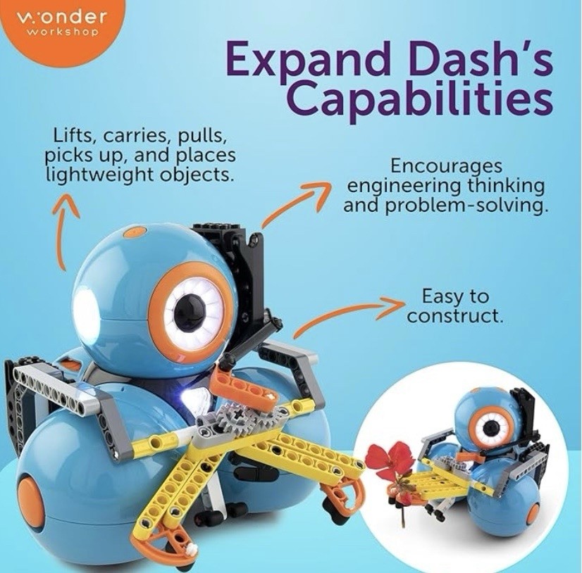 Wonder Workshop Dash DA03 Robot Bundle Sketch Launcher Gripper Kits New Sealed