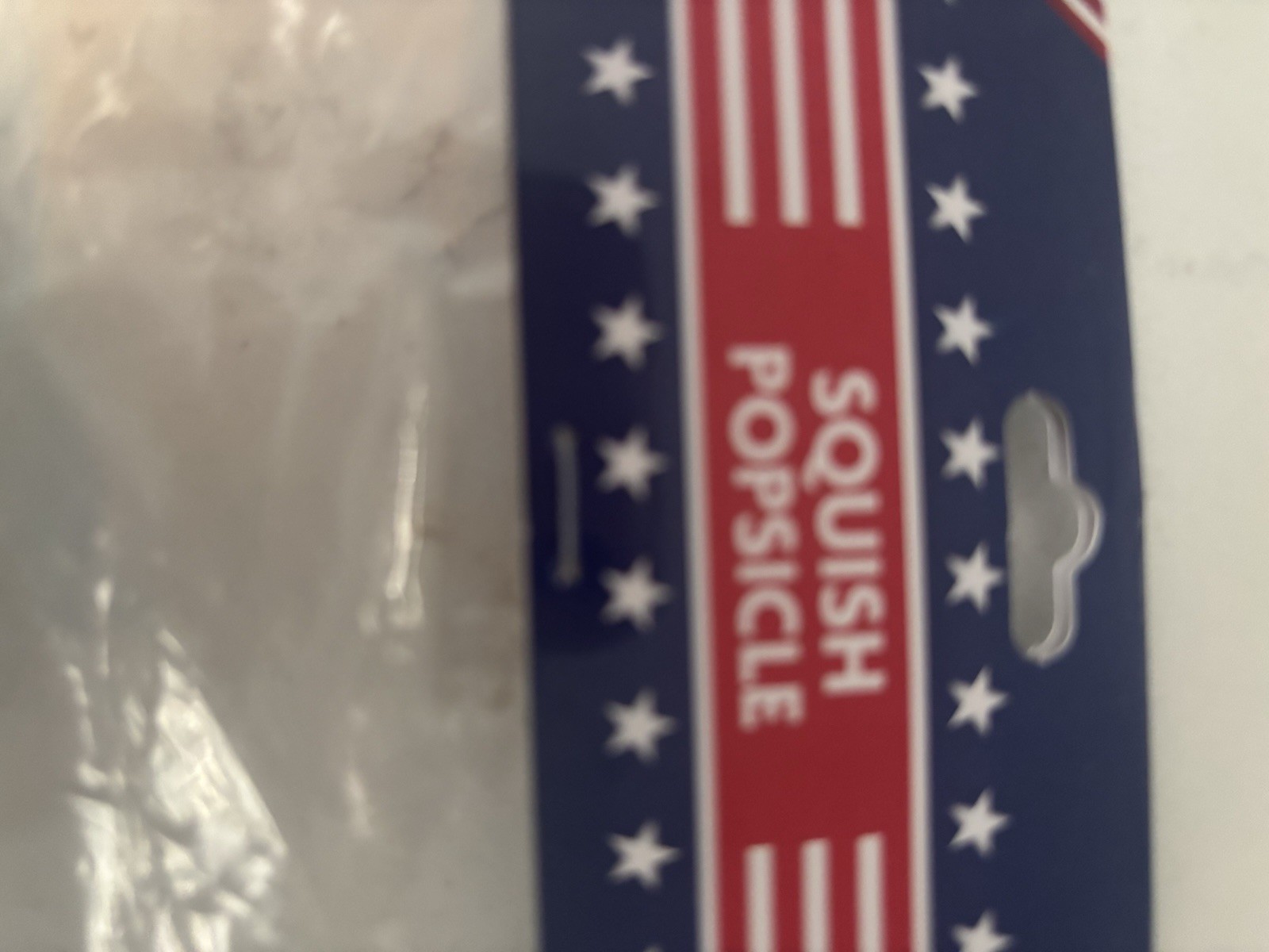 Patriotic Popsicle Squishy Stress Toy Red White Blue Squeeze Toy Bomb Pop