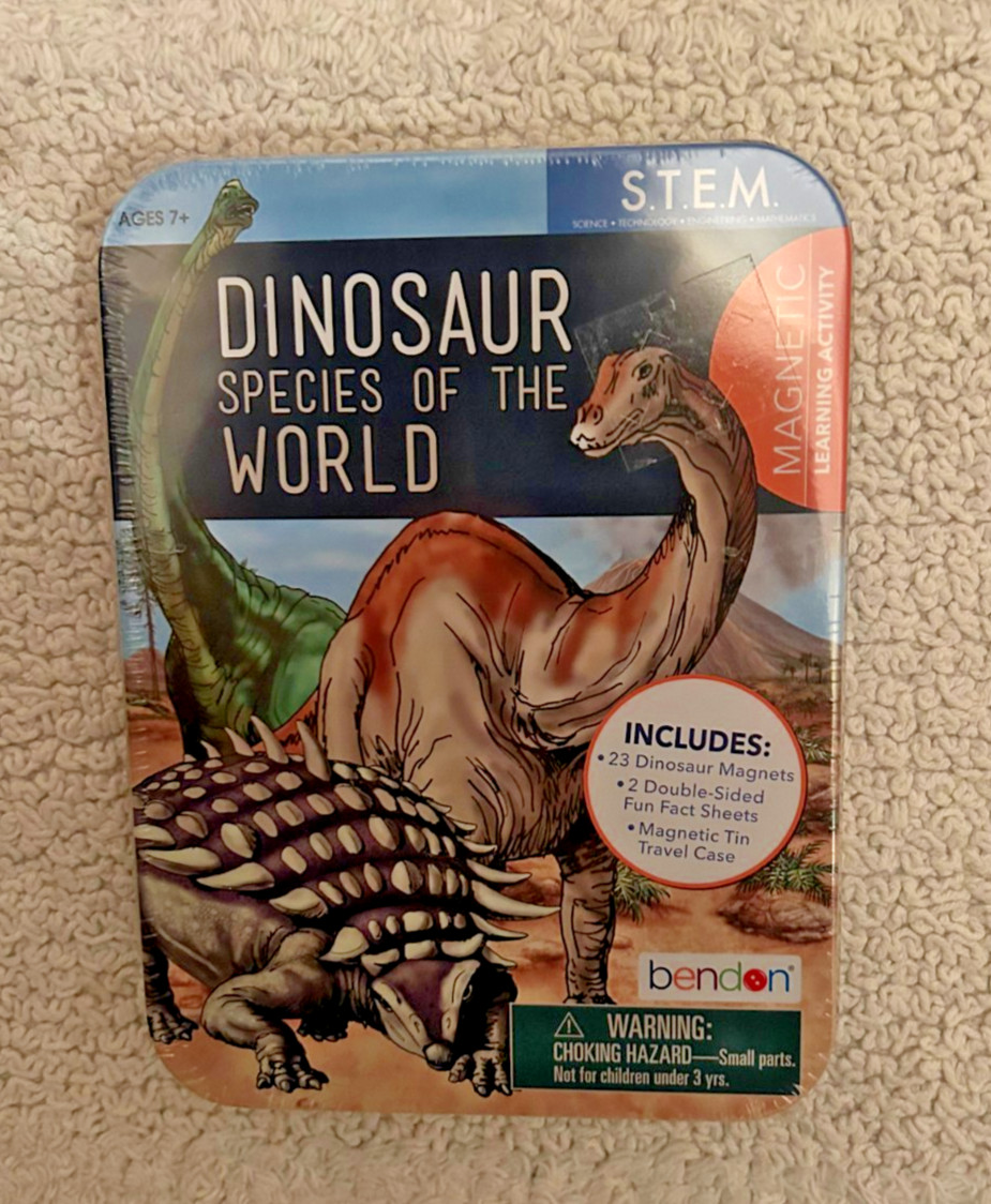Dinosaur Species Of The World T.S.Shure Bendon Educational Magnets/ Learn STEM