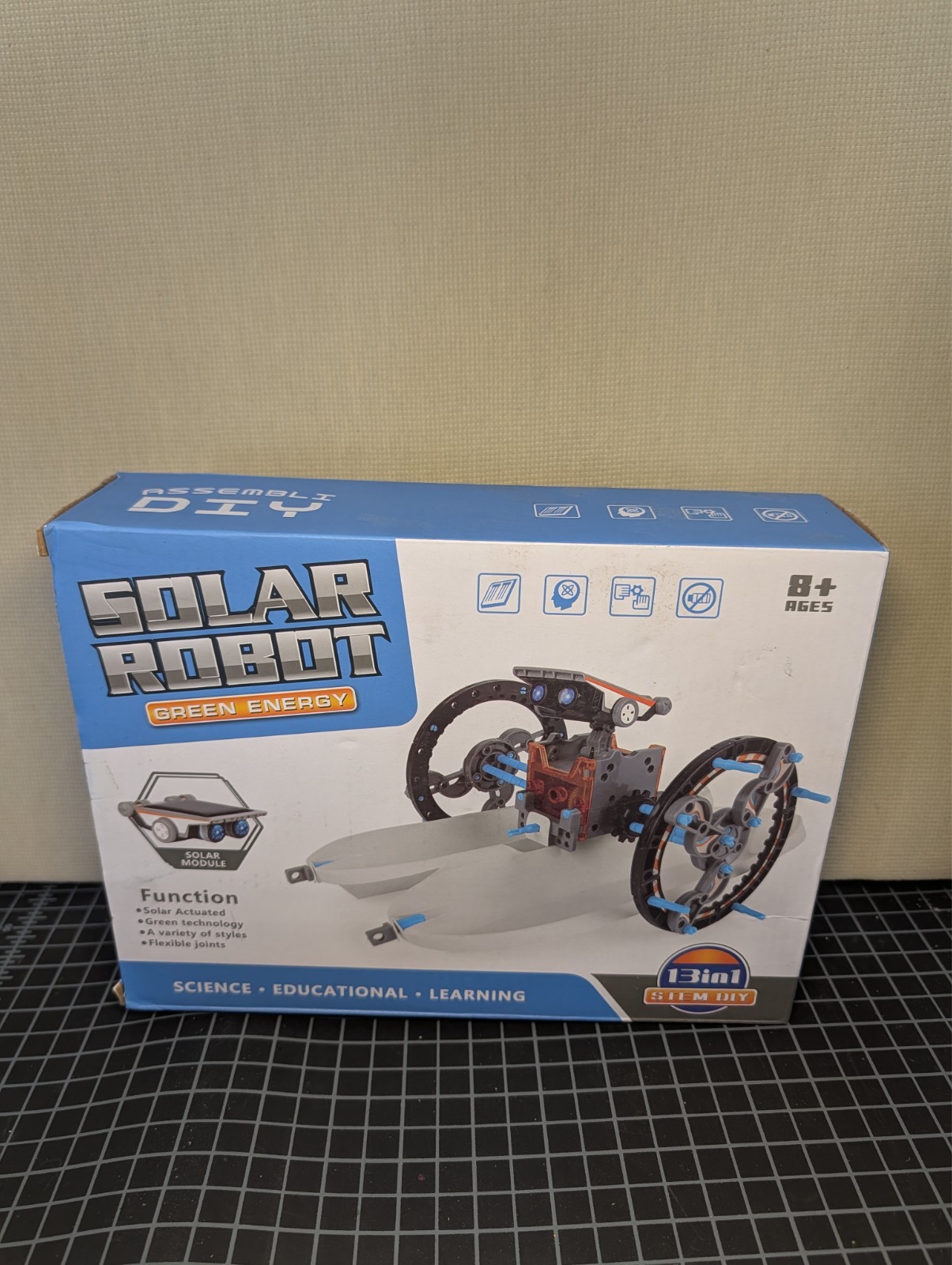 STEM 13-in-1 Solar Power Robots Creation Toy, Educational Experiment DIY Robotic