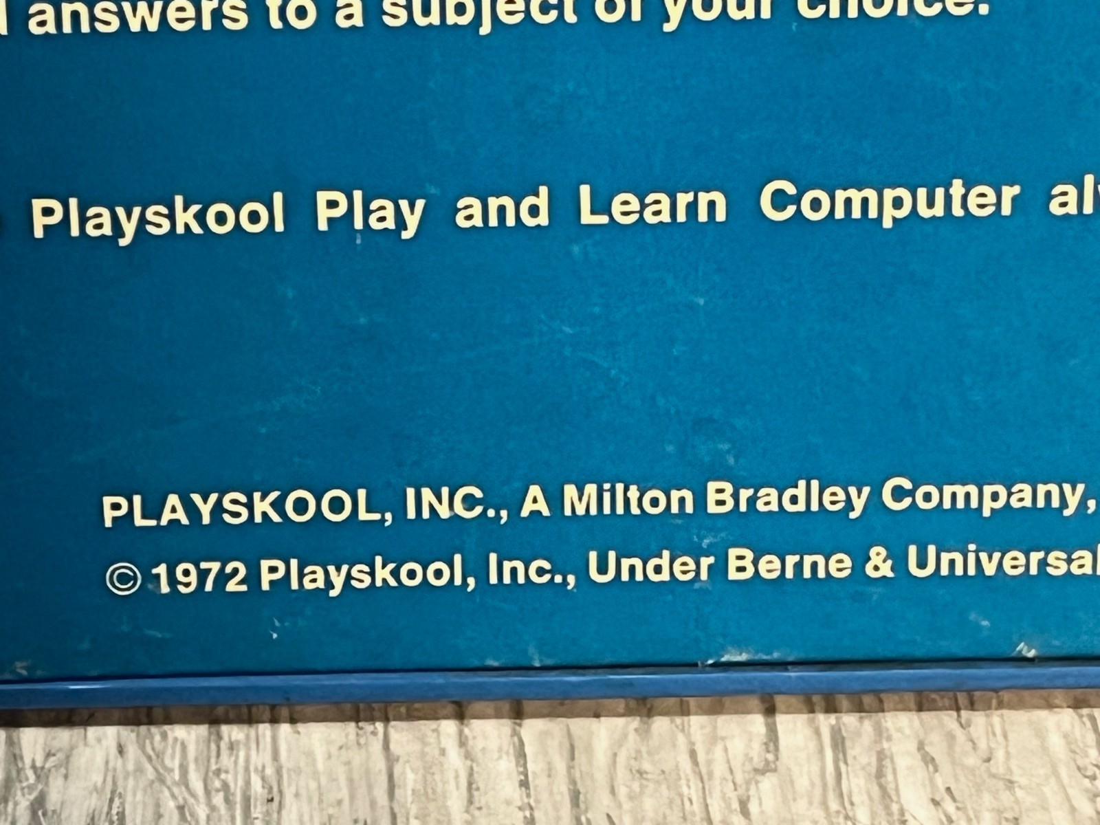 Vintage 70s Playskool Reel to Reel Play ‘N Learn Computer Interactive with Cards