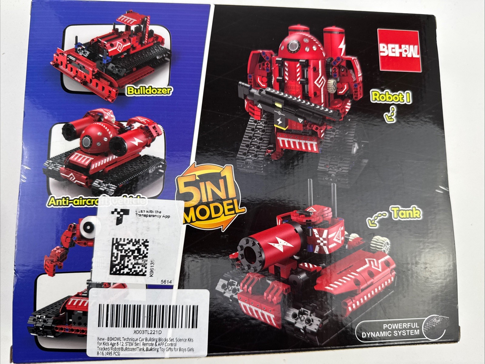 STEM Robot K96135 youth Ages 8-14 5-In-1 Remote Control and APP remote New 495p