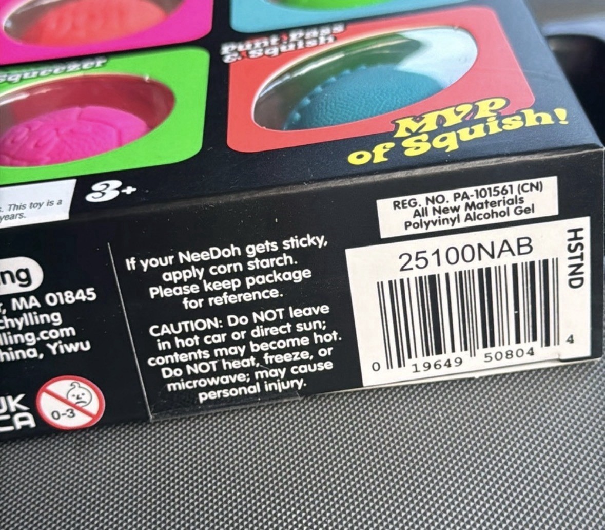 Teenie Nee Doh Hot Shots Squeeze Ball Four Different Sports 4 Pack NEEDOH Viral