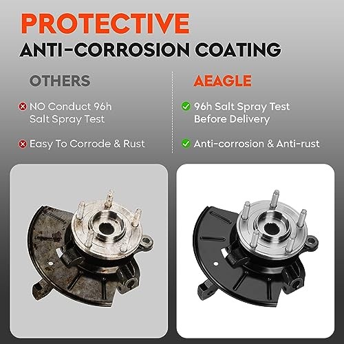 Front Steering Knuckle Hub Ford Escape Mazda Tribute Mercury Pair