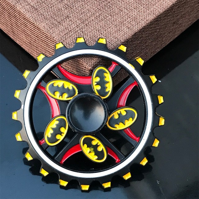 Large Batman Metal Fidget Spinner Kids Boys Finger Car Busy Toy ADHD ADD Gift