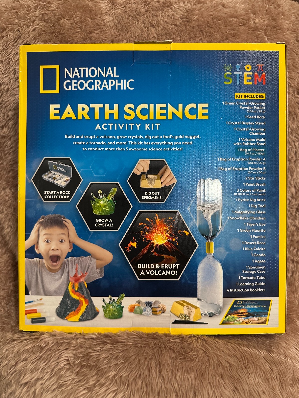 National Geographic Earth Science Kit Mega Science Series STEM Open Box Unused