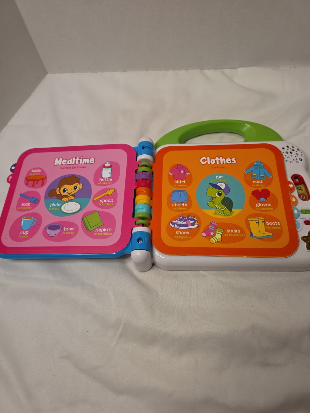TESTED Leap Frog Learning Friends 100 Words Electronic English Chinese Book Kid