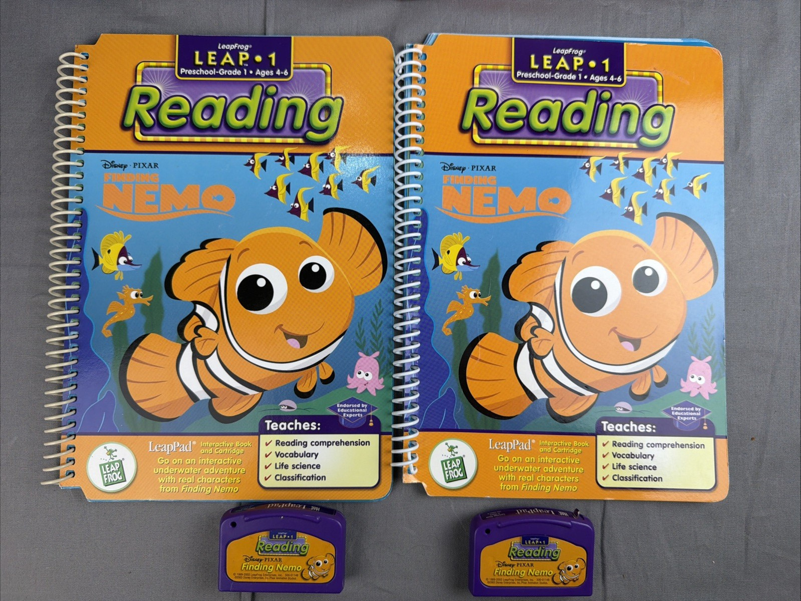 Vtg 2001 LeapFrog Leap Pad Learning System Console/Backpack/Books/Games *READ*