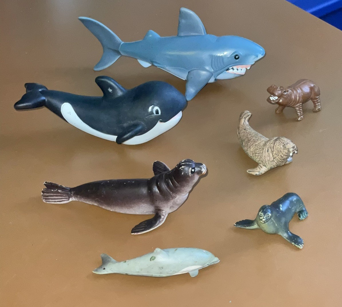 Mixed Lot of 42 Toy Animals Play Figures Monkeys Sea Creatures Farm Snakes Zoo
