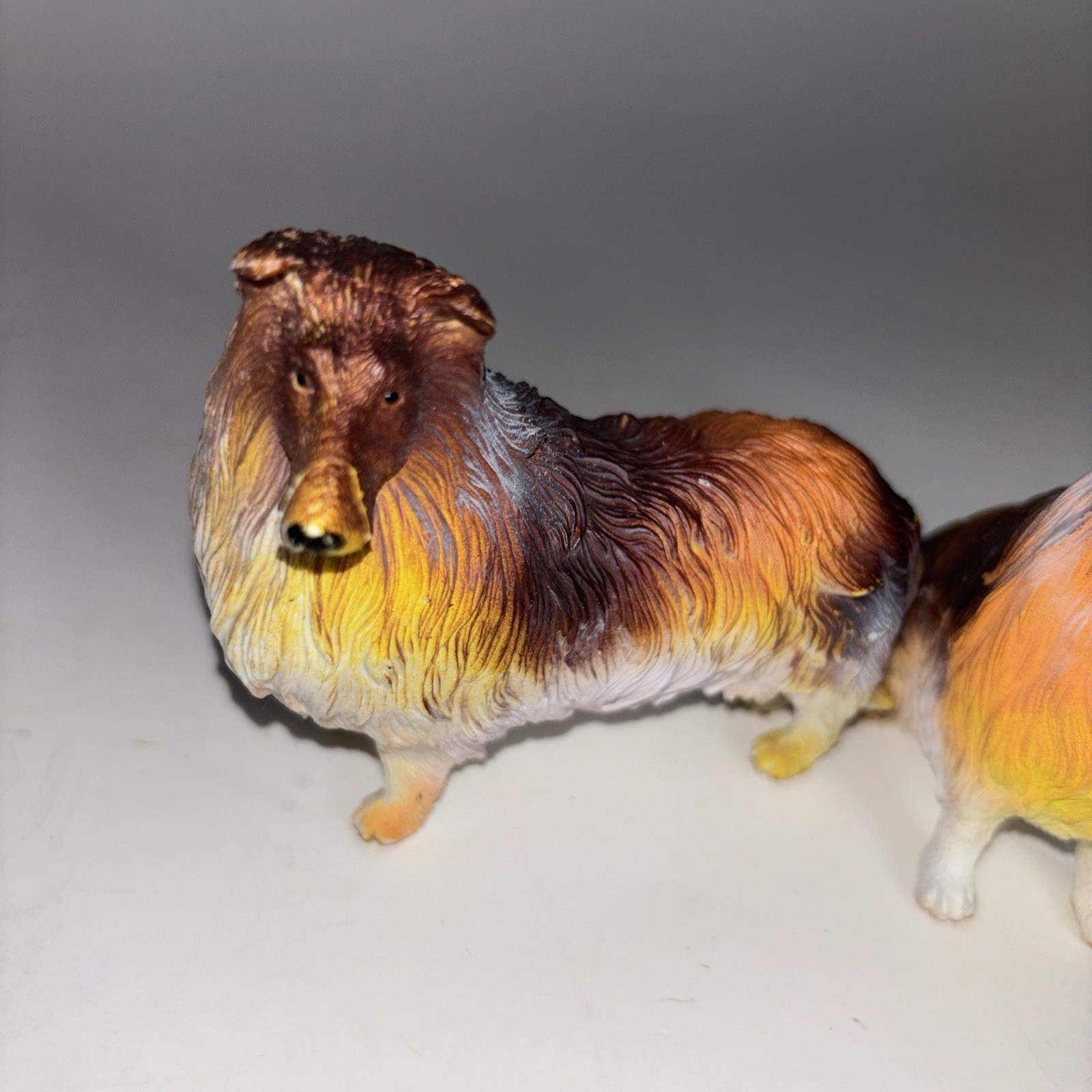 Collie Dog 3″ Wild Animal Educational Toy Figures X 2