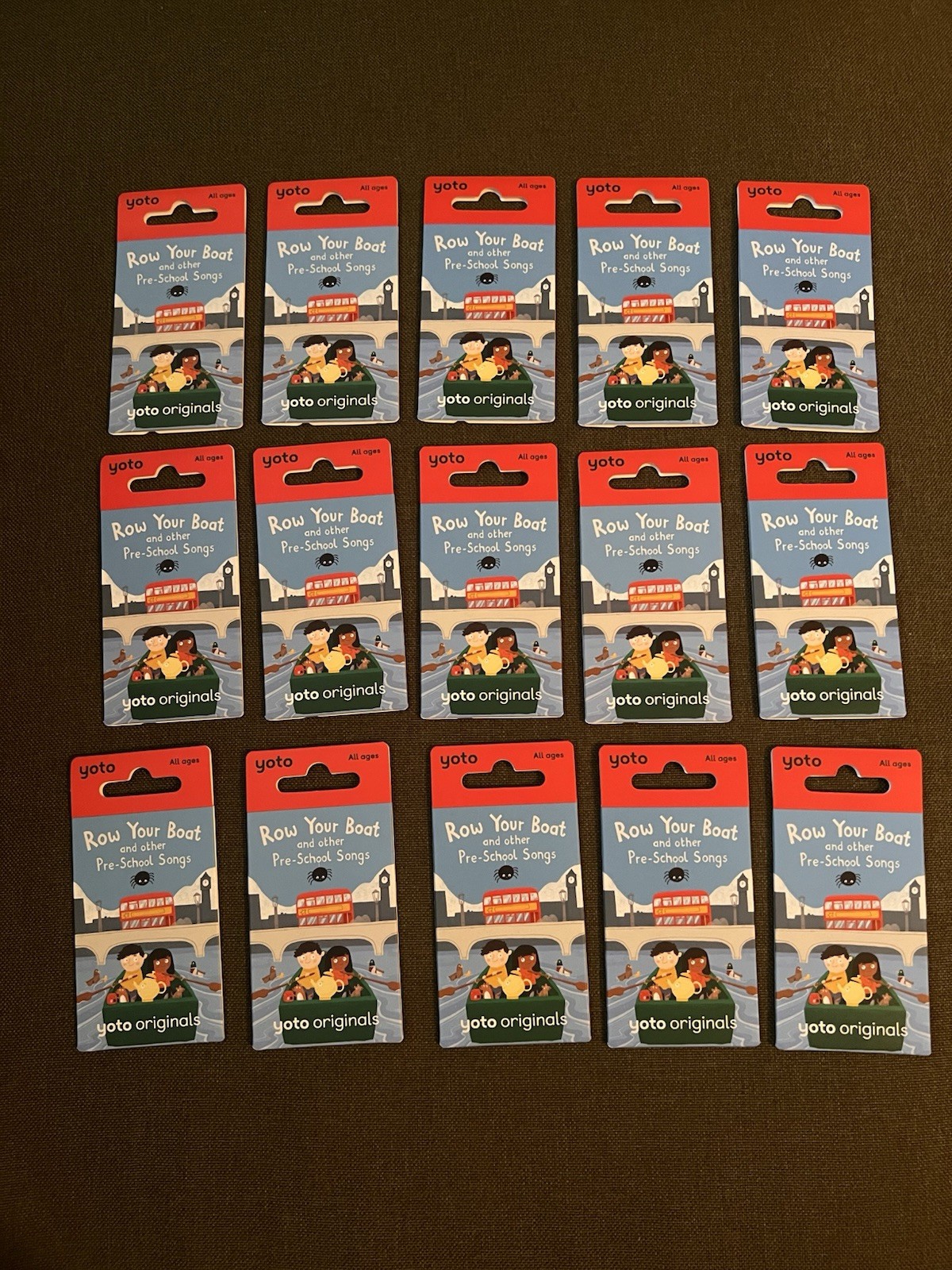 Lot Of 15 Yoto Player Row Your Boat and other Pre-School Songs Card- NEW Bundle