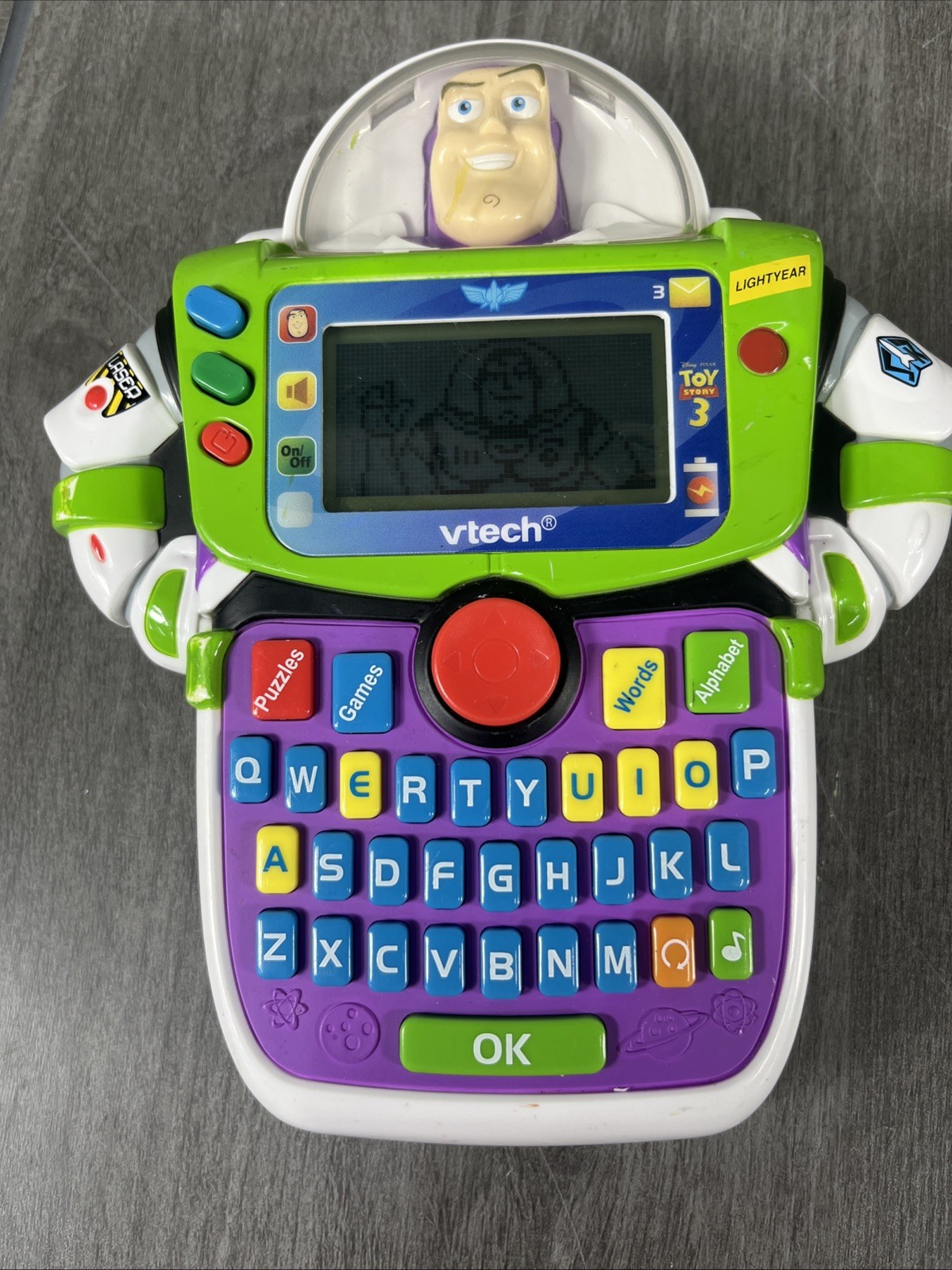 VTech Toy Story 3 BUZZ LIGHTYEAR Learn & Go Electronic Handheld – WORKS!!!