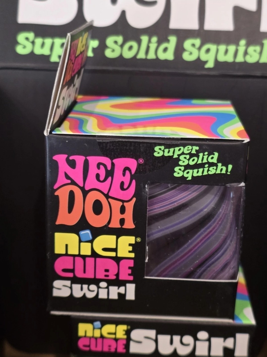 Nee Doh Nice Cube Swirl pink Purple NEW IN BOX new in box ships fast today