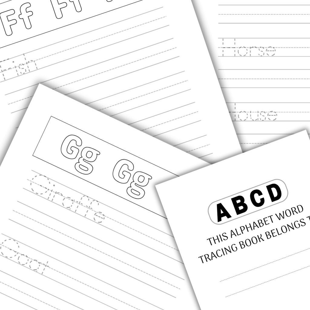 A-Z Alphabet Word Tracing Book | Letter Tracing & Writing Practice