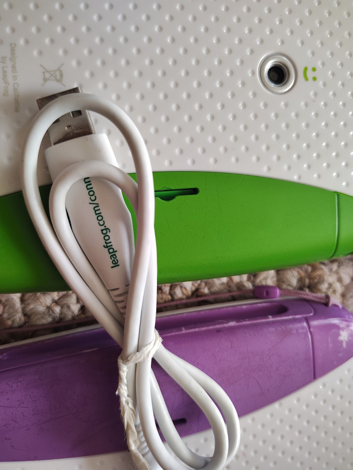 2 LeapFrog LeapPad Explorer Green 5″ LCD Learning Tablet Game Cable Tested