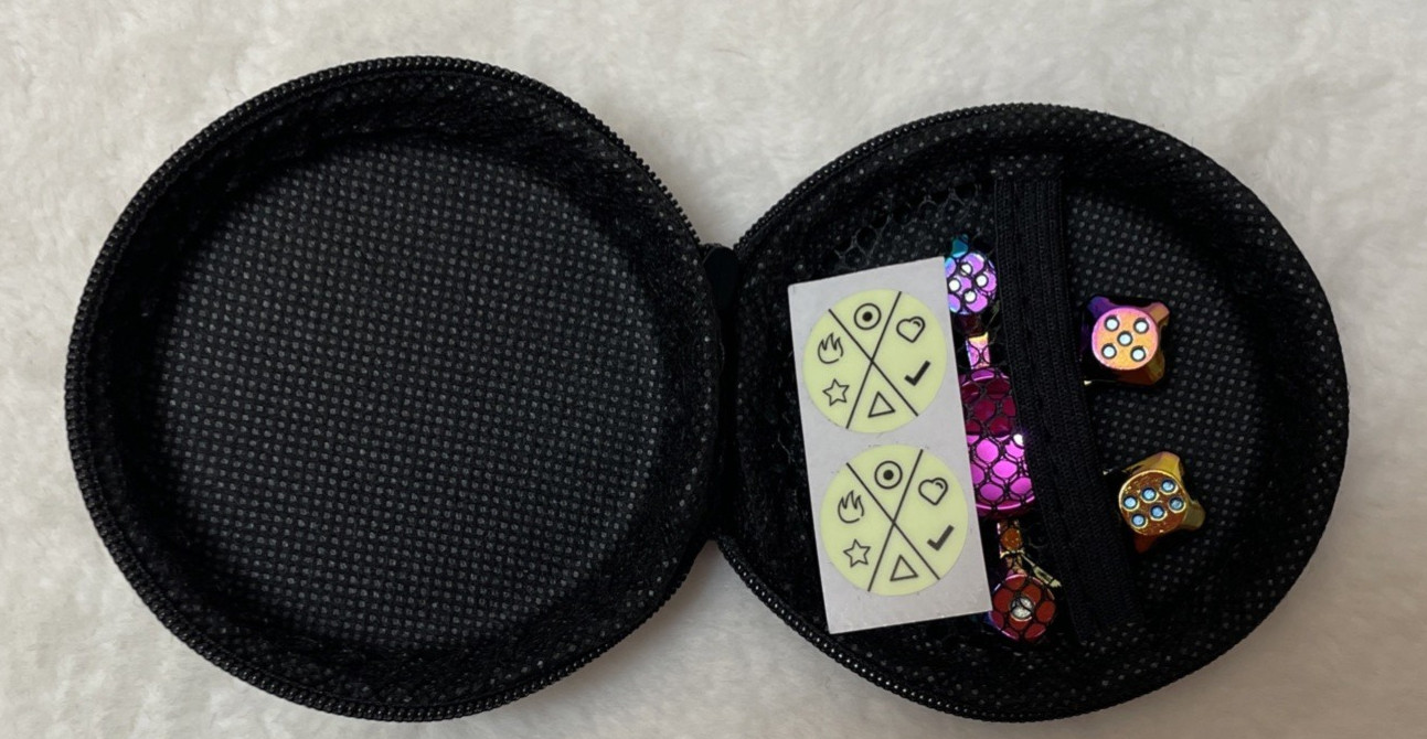 Fidget Spinner Metal Rainbow Dice Game 6 Sided Party Night Hand in Case