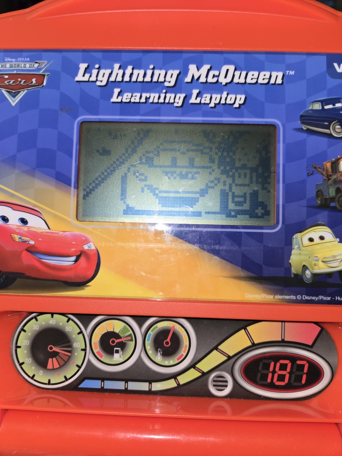 VTech Disney Pixar Cars 2 Lightning McQueen Learning Laptop Tested Works