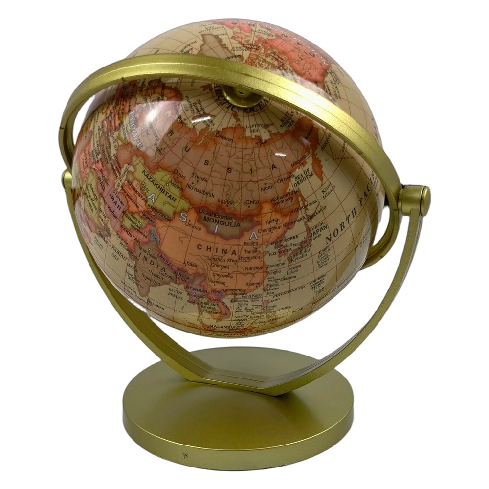 720° WORLD GLOBE EARTH Map Rotating Geography Ocean Classroom Learning Desktop