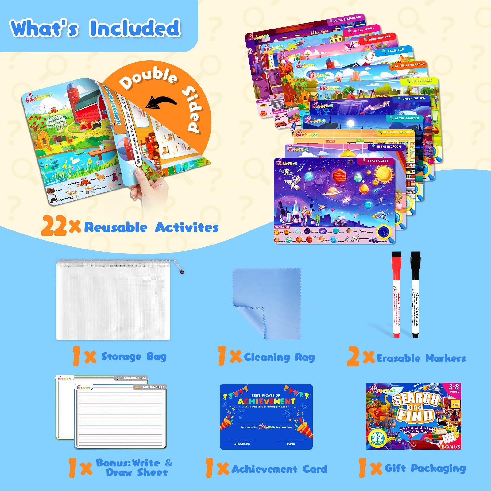 Search and Find Game Books – Preschool Learning Activities for Age 3-8, Trave…
