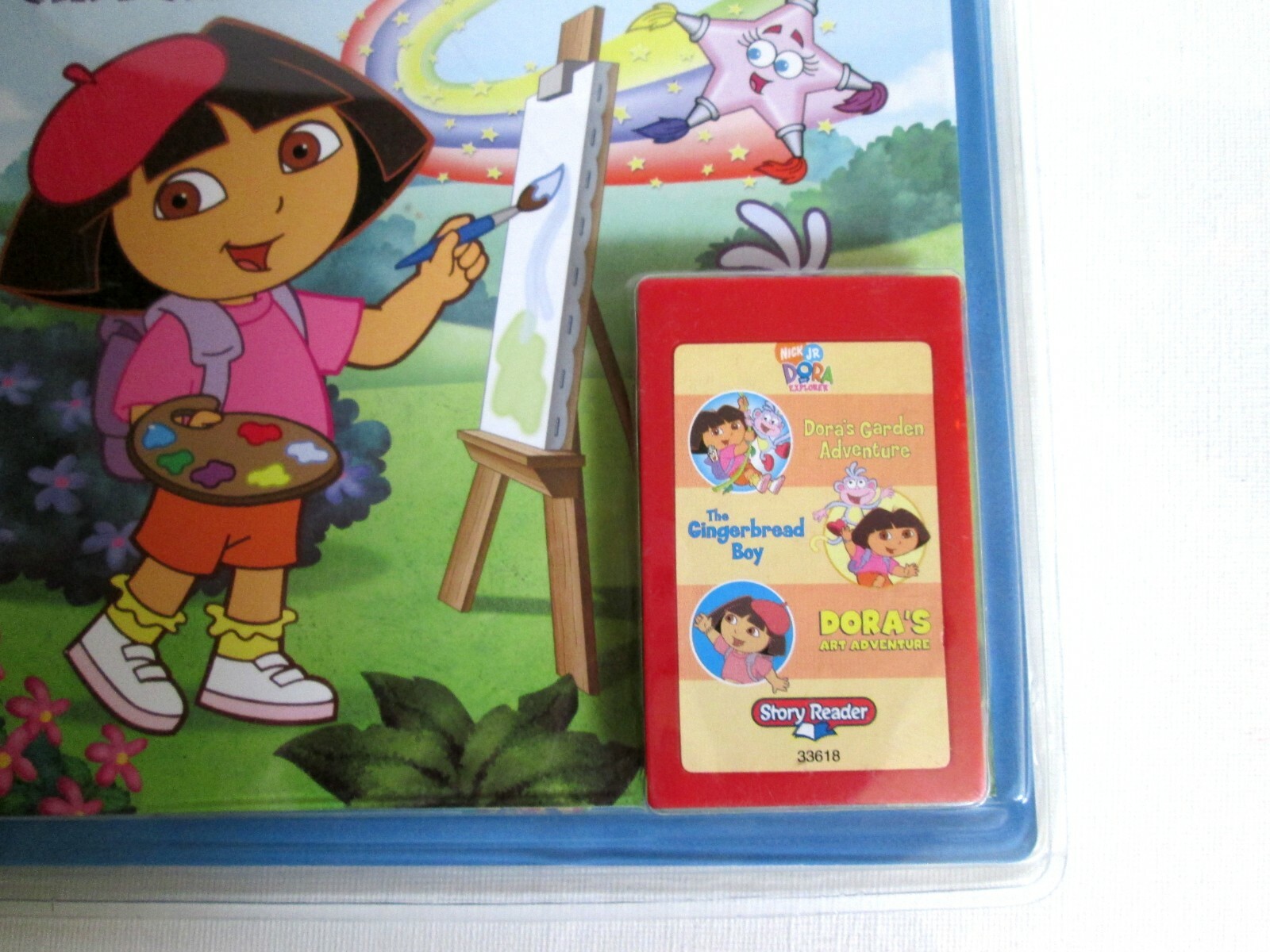 NEW PI Kids Story Reader 3 Storybooks Dora The Explorer Nick Jr Art Garden