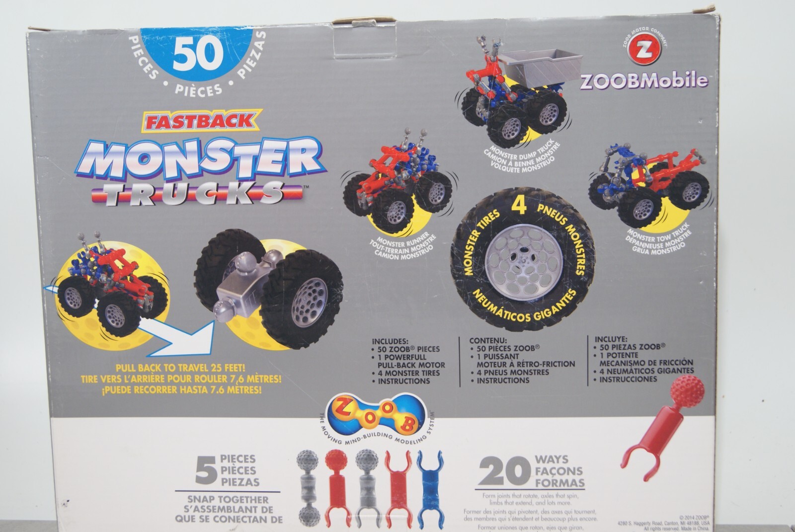 New – ZOOBMobile Fastback Monster Trucks
