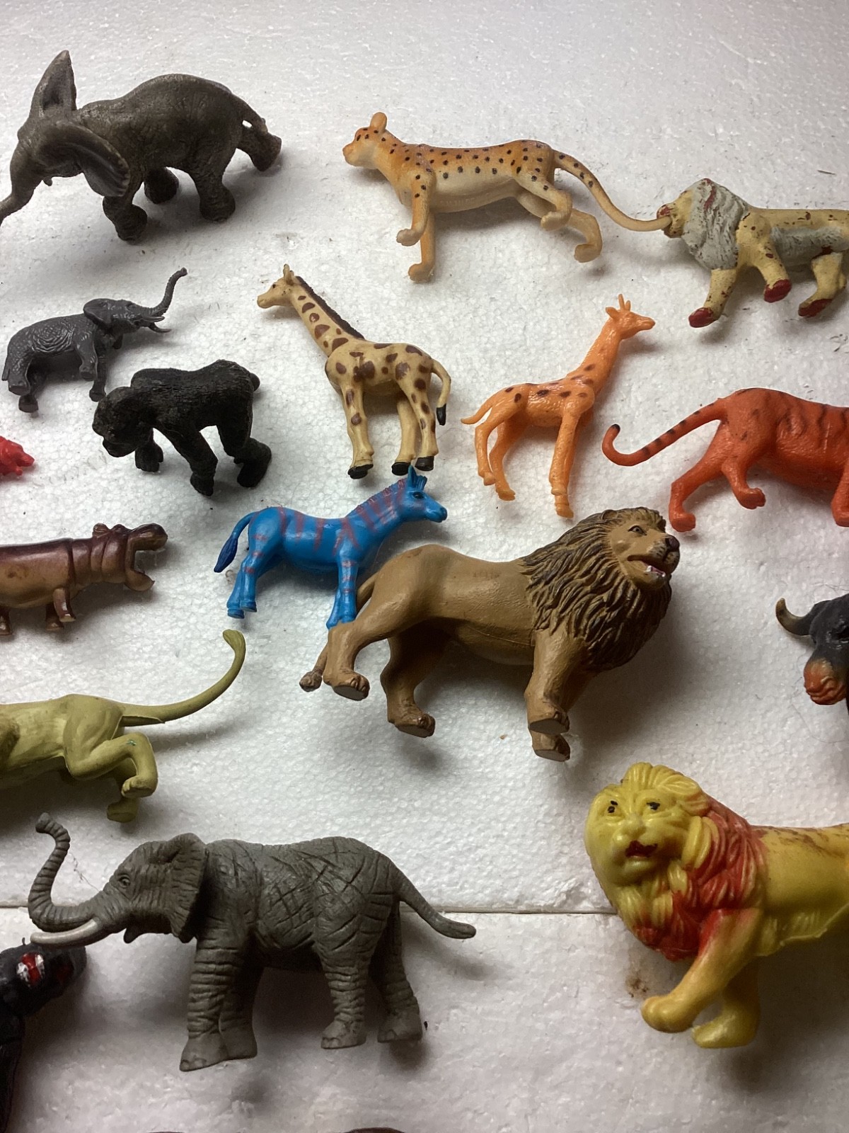 Vintage Mixed Plastic Safari Zoo Jungle Wild Animals Lot of 53.
