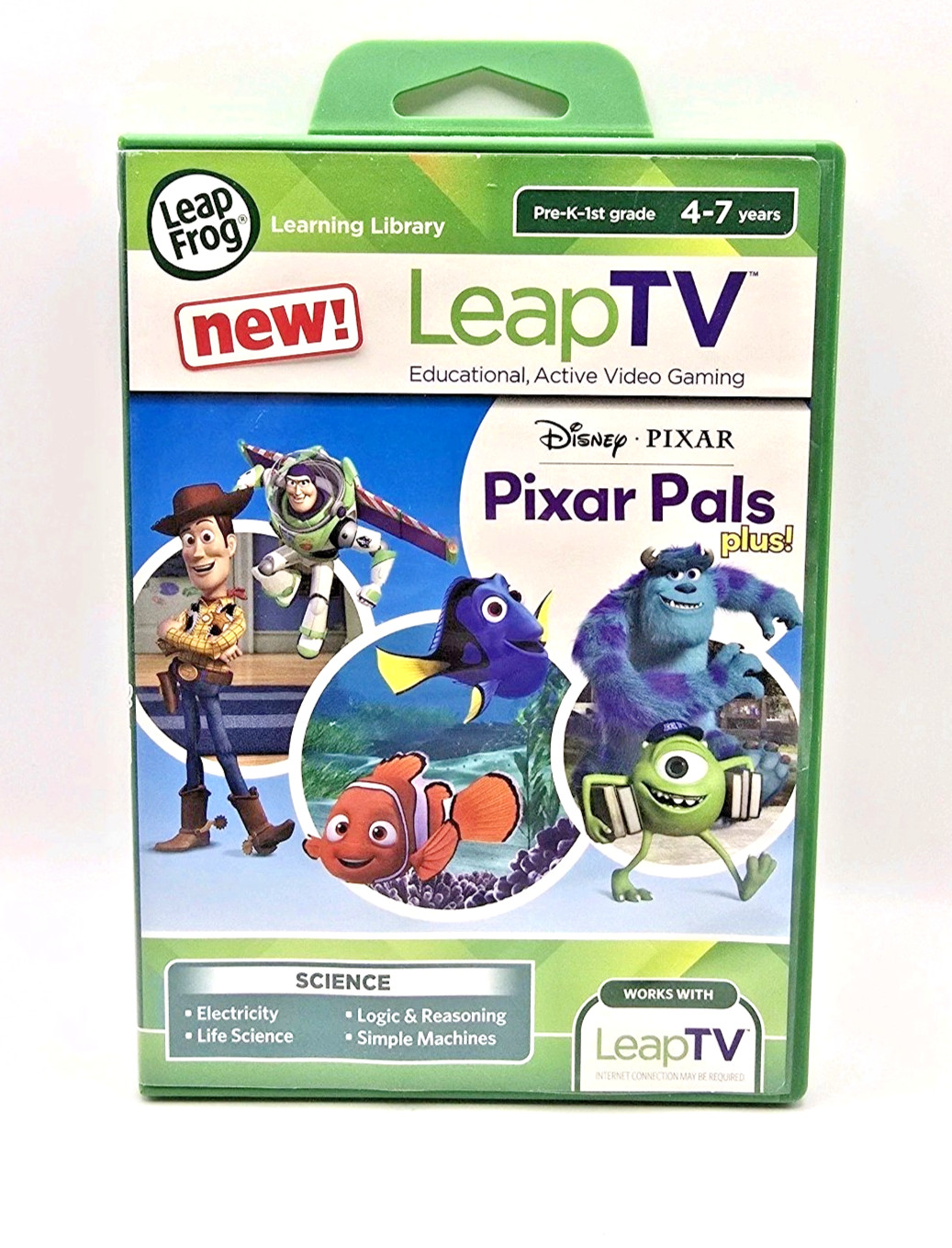 LeapFrog Disney Pixar Pals LeapTV 4-7 Years Science Educational Video Game 2014