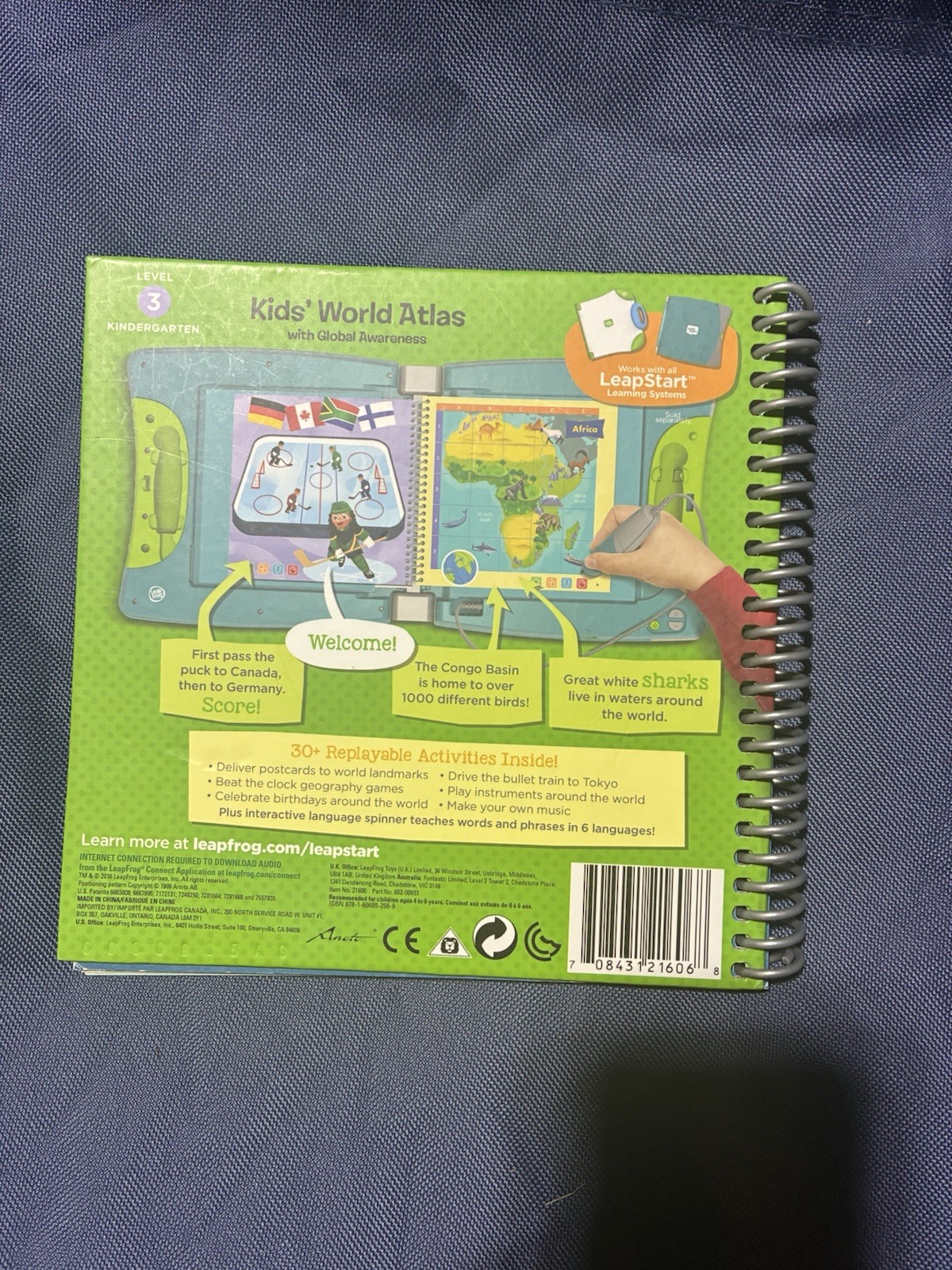 LeapFrog LeapStart Kids’ World Atlas and Global Awareness Kindergarten Level 3