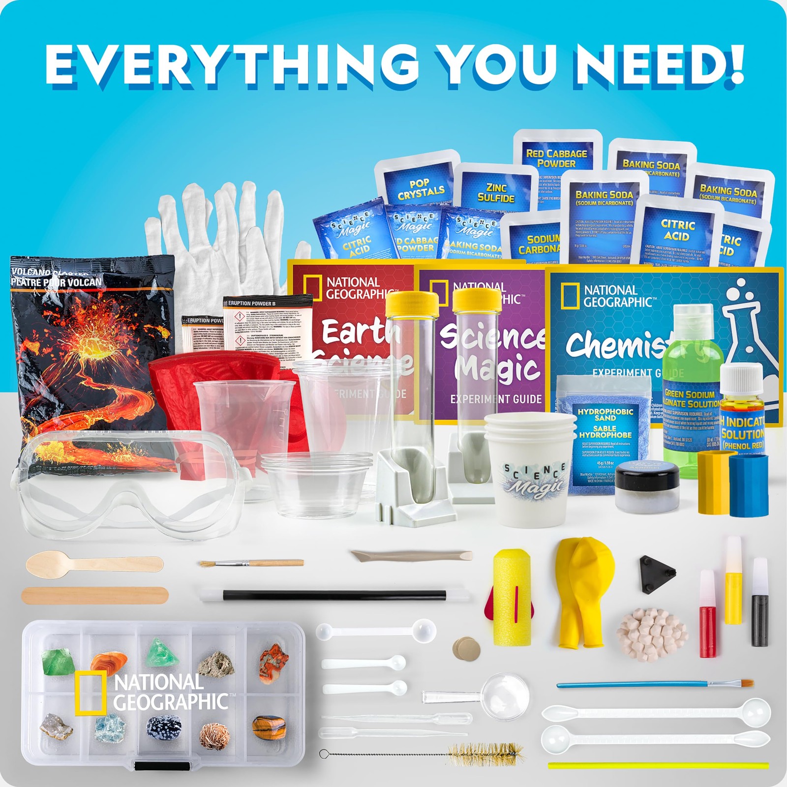 Blue Marble National Geographic Mega Science Lab – Kit For Kids 75 Easy