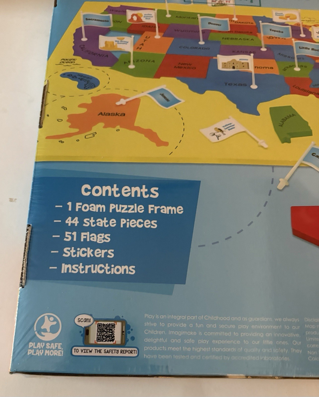 Mapology USA Map with Capitals For Learning States and Capitals Kids Puzzle