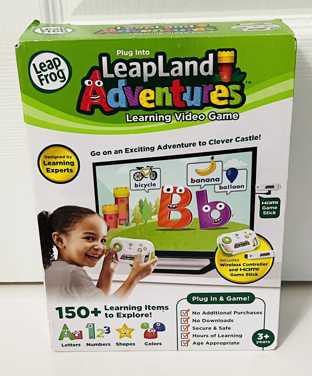 NEW LeapFrog LeapLand Adventures Learning TV Video Game Plug In U27