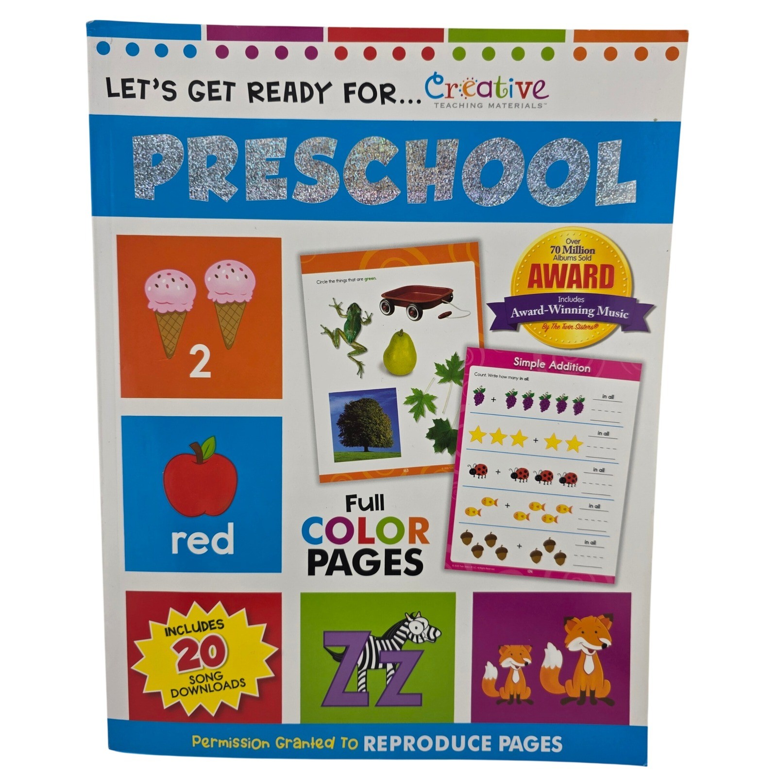 Creative Teaching Materials Lets Get Ready for Preschool Learning Workbook