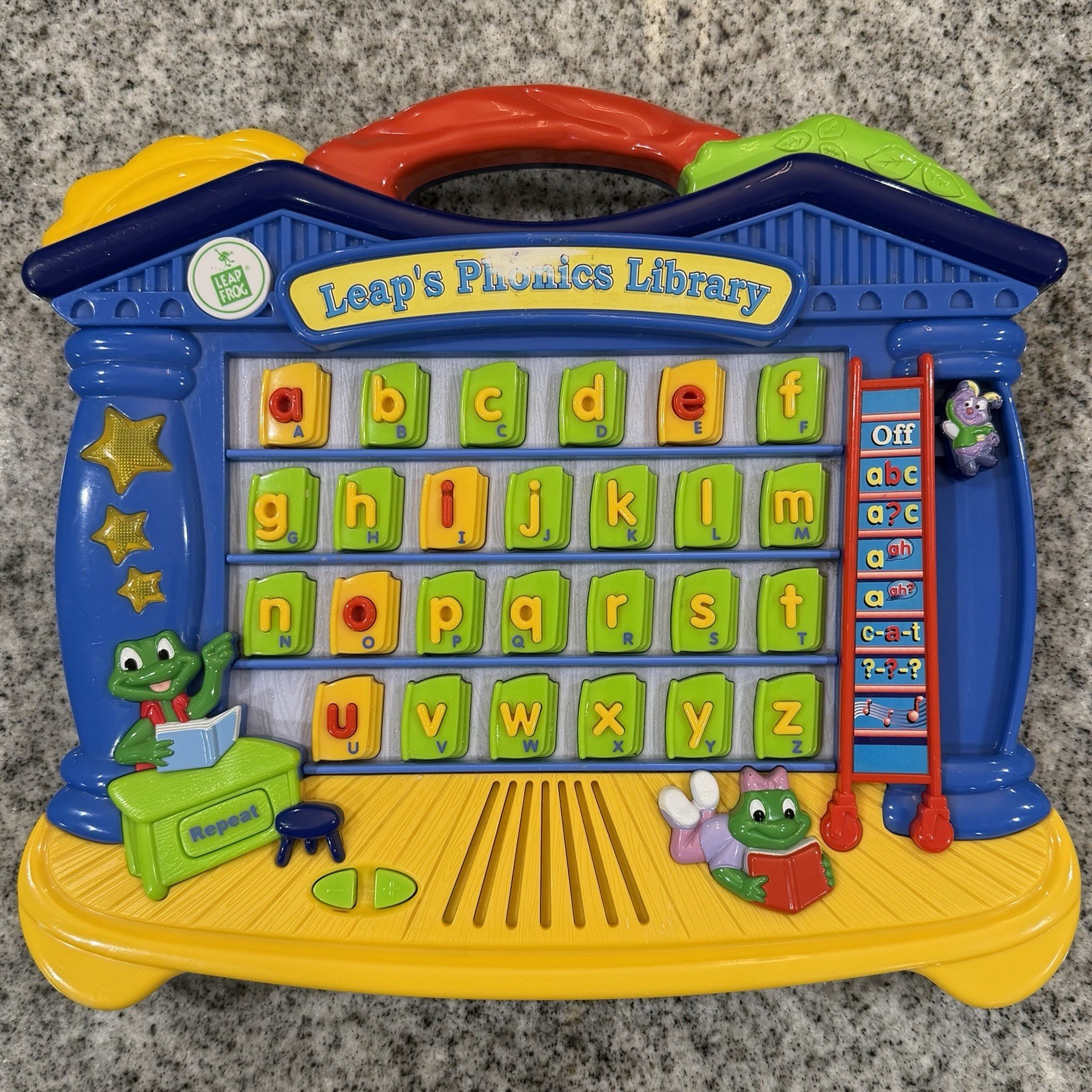 Vintage/Rare-2003 Leap Frog Leap’s Phonics LIBRARY Learning Educational Toy Home