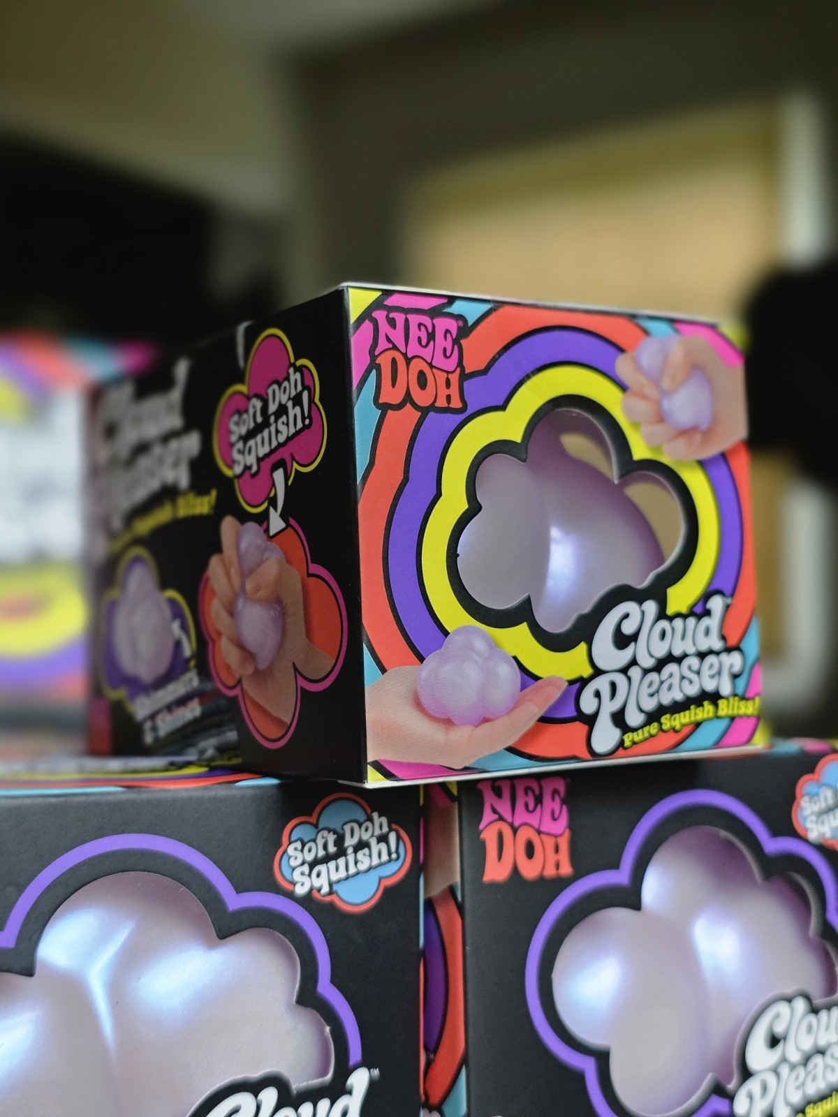 Lot of 12 Authentic NEW RELEASE Schylling Nee Doh Cloud Pleaser With Display