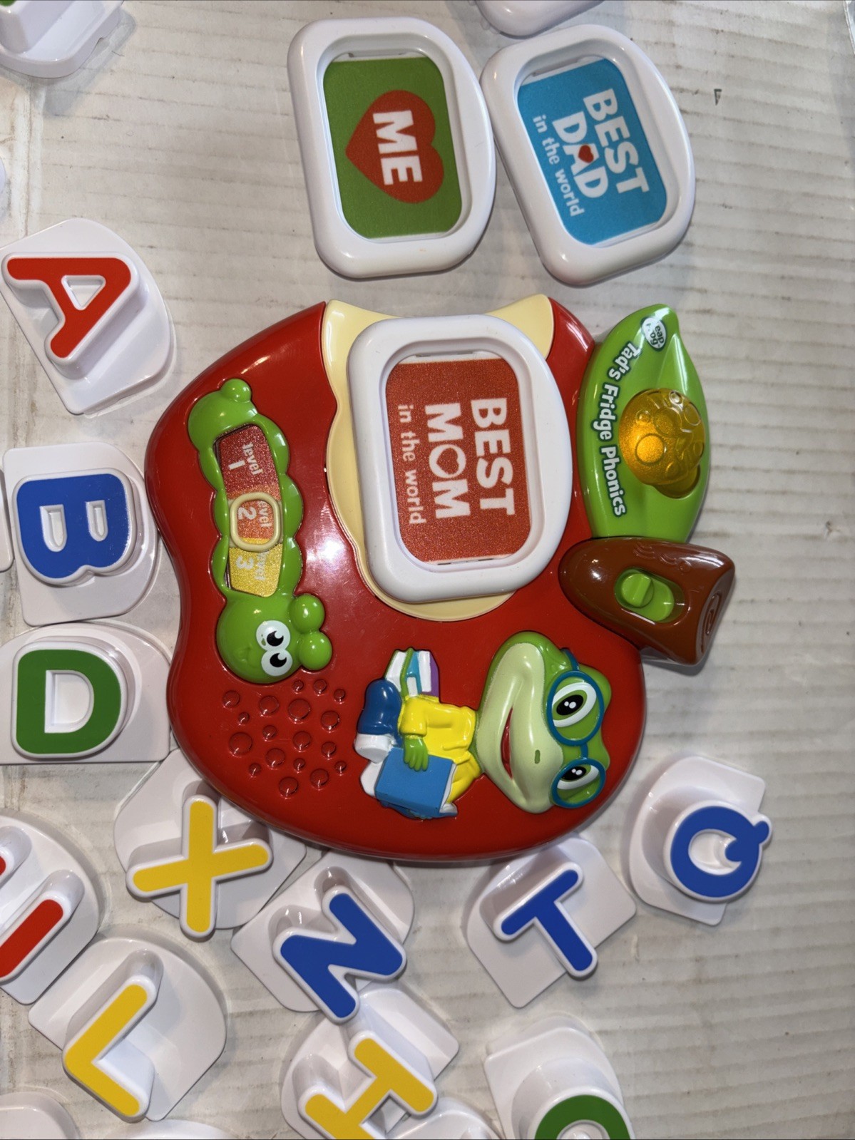LeapFrog Tad’s Fridge Phonics Magnetic System—Complete Alphabet & Extras Works!