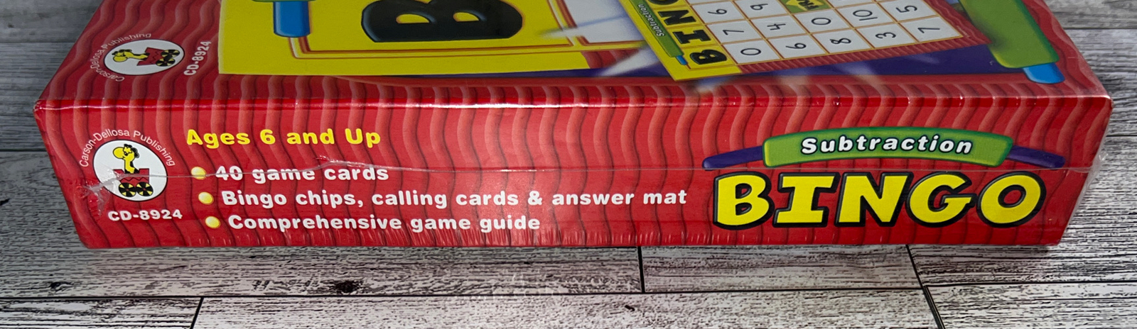 Bingo Subtraction Age 6 And Up 3 To 40 Players Carson-Dellosa Factory Sealed!