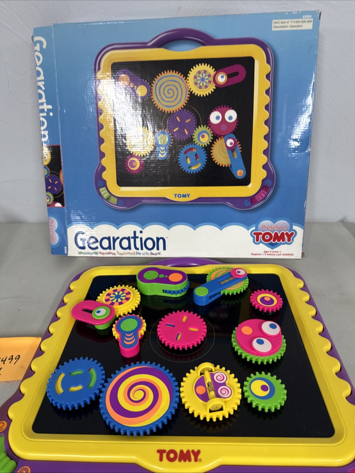 TOMY Preschool Gearation Magnetic Gears Set w/ 11 Gears Working RARE