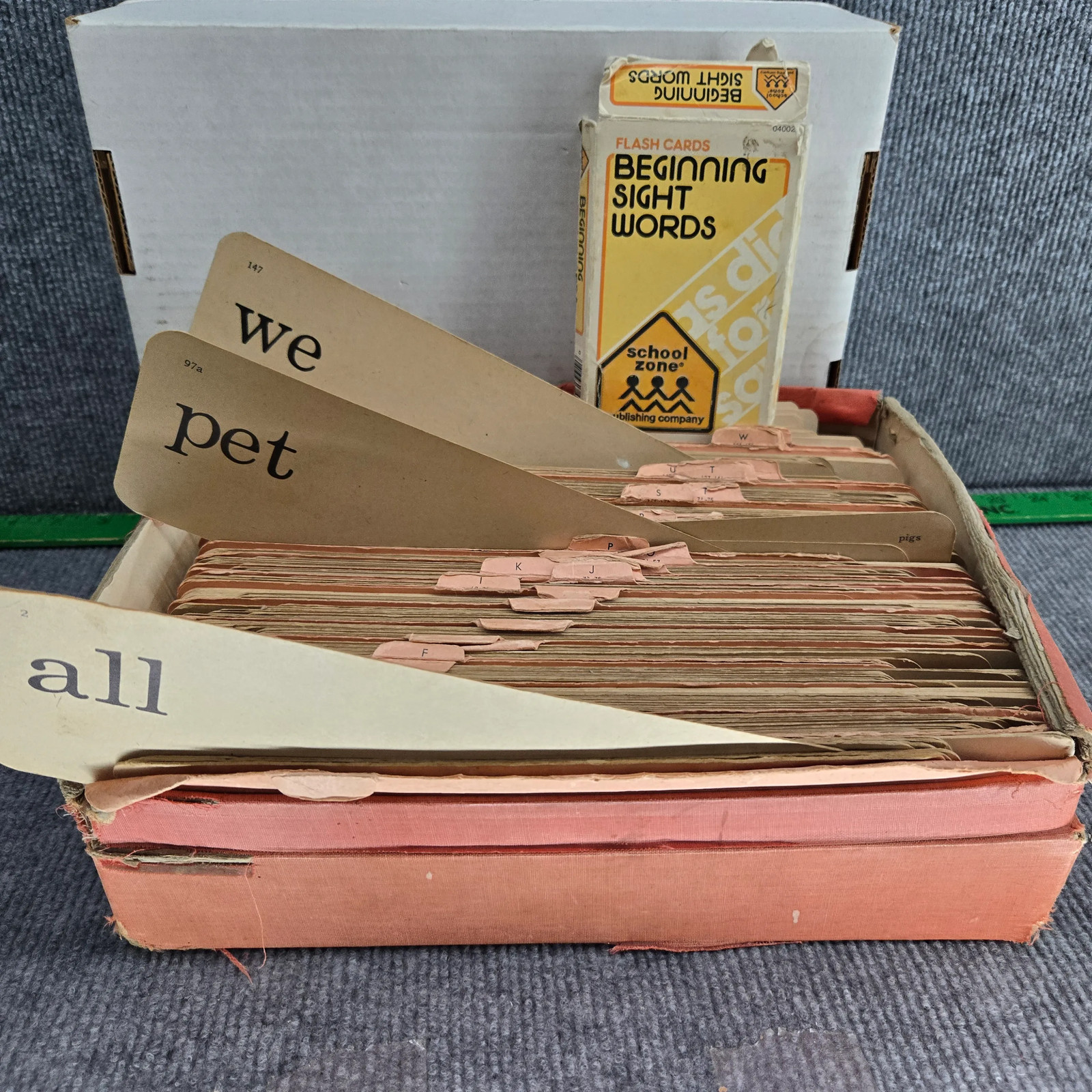Vintage Dick and Jane Flash Cards Sight Words Phrases School Zone