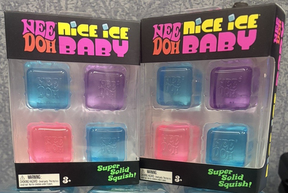 Schylling NeeDoh | NICE ICE BABY | 4-Pack (Mini Nice Cubes) – NEW & AUTHENTIC