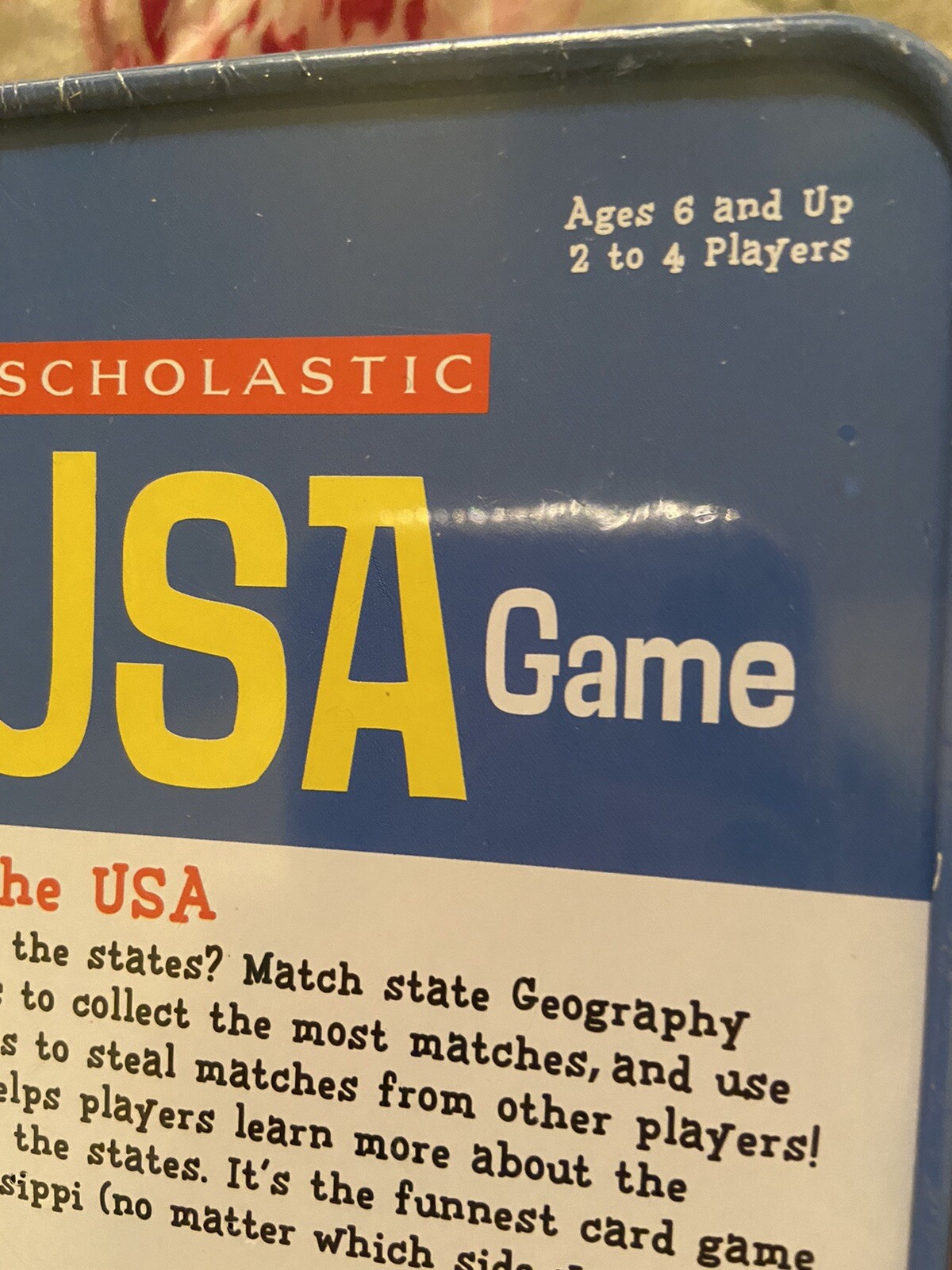 Scholastic The USA Game New In Tin University Games Educational Learn The States