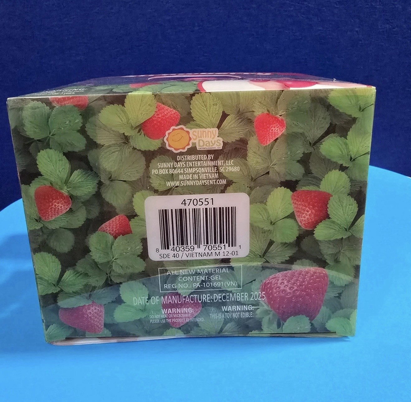 NEW Toymendous Giant Strawberry Squishy Sensory Toy XL